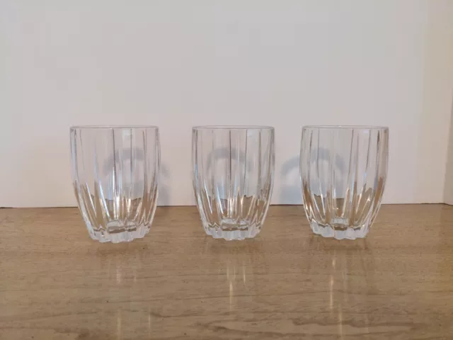 Marquis Waterford Crystal Omega 4.5" Old Fashion Whiskey Glass Tumblers Set of 3