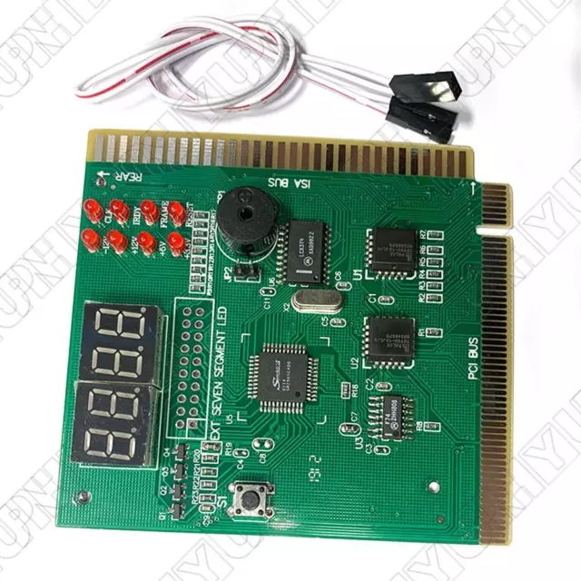 4-Digit PC Analyzer Diagnostic Post Card Motherboard Fault Tester For ISA PCI