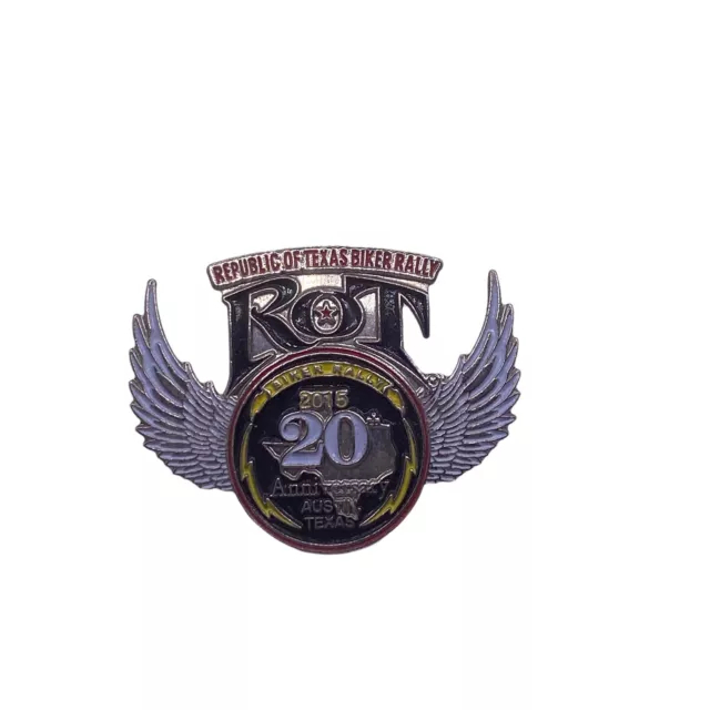 Harley Davidson Motorcycles ROT Republic Of Texas Biker Rally 2015  Pin Badge