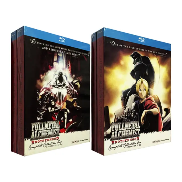 Fullmetal Alchemist: Brotherhood Complete Blu-ray Collection 1 & 2 Epi 1-64 New