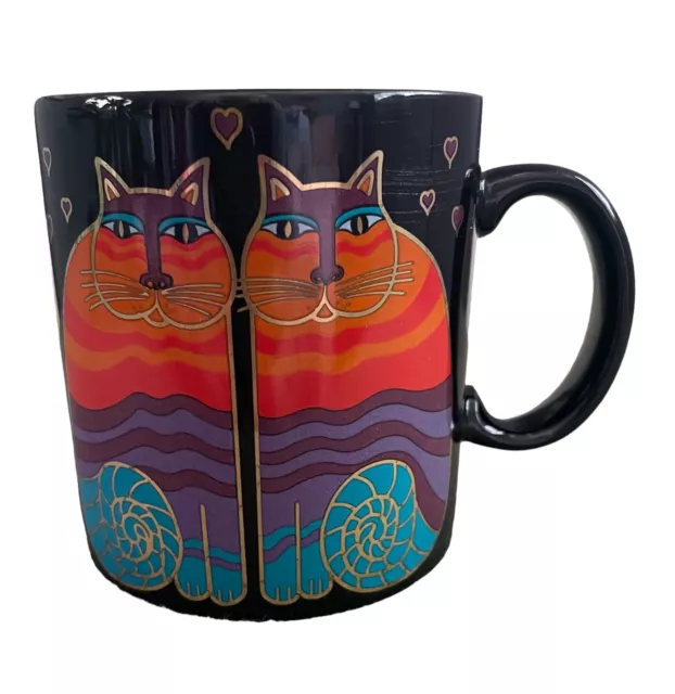 Laurel Burch RAINBOW CATS Coffee Tea Mug Cup READ