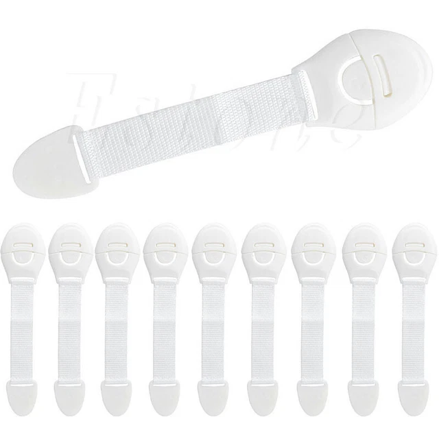 10 Pack Baby Proofing Cabinet Locks Child Safety Refrigerator No Drilling Lock
