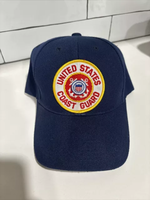 United States Coast Guard Big Patch Adjustable Hat NEW