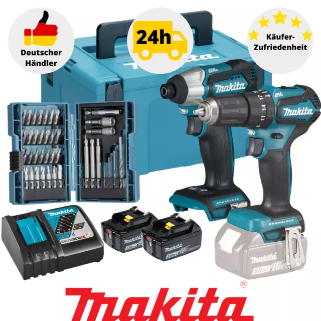 Makita DLX2221JX2 Combo Set Schlagbohrschrauber DHP483Z Schlagschrauber DTD155