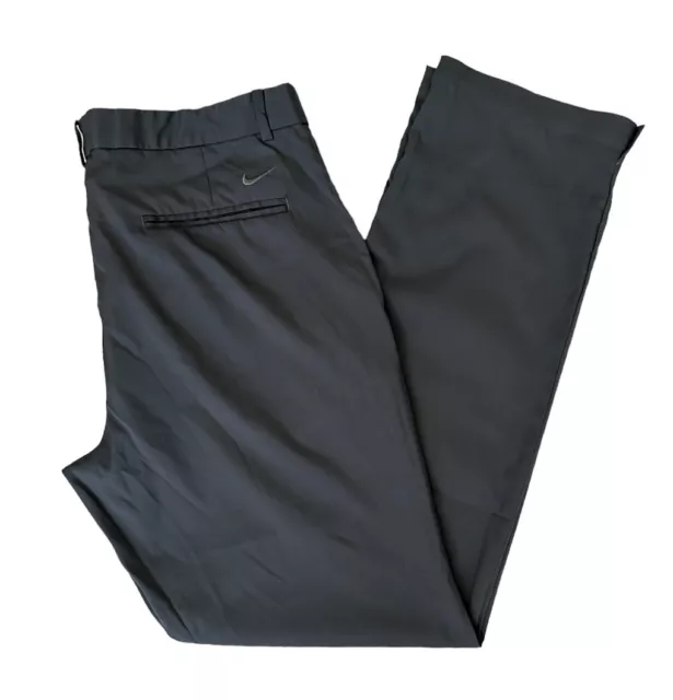 NIKE GOLF MEN’S Standard Fit Flat Front Dri Fit Pants Gray Size 36x34 ...