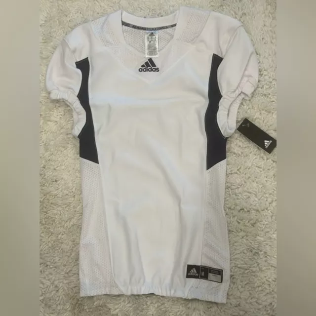 Adidas Techfit Football Jersey white with dark blue size M
