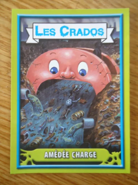 Image * Les CRADOS 3 N°2 * 2004 album card Sticker FRANCE Garbage Pail Kid
