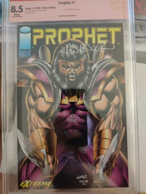 Prophet 1 cgc 8.5 SIGNED Image 1993 1st solo series Prophet 0 coupon included