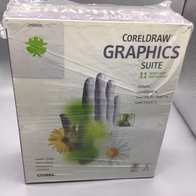 Upgrade CorelDraw Graphics Suite 11 Complete Windows 98 XP Or Mac