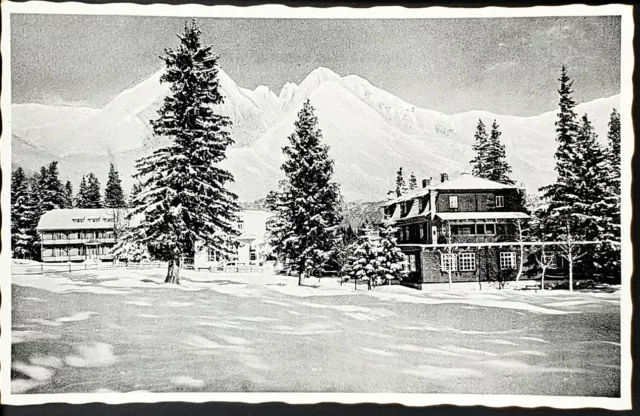 Vintage Post Card Czechoslovakia High Tatras Guest House Hotel RPPC