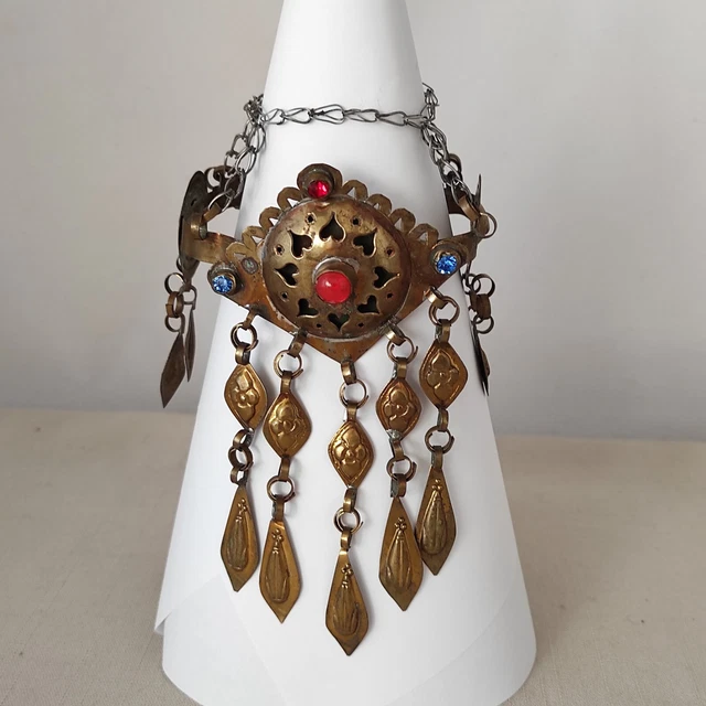 Orient Frauen Kopfschmuck aus Messing Beduinen Jemen? Hochzeit Folklore