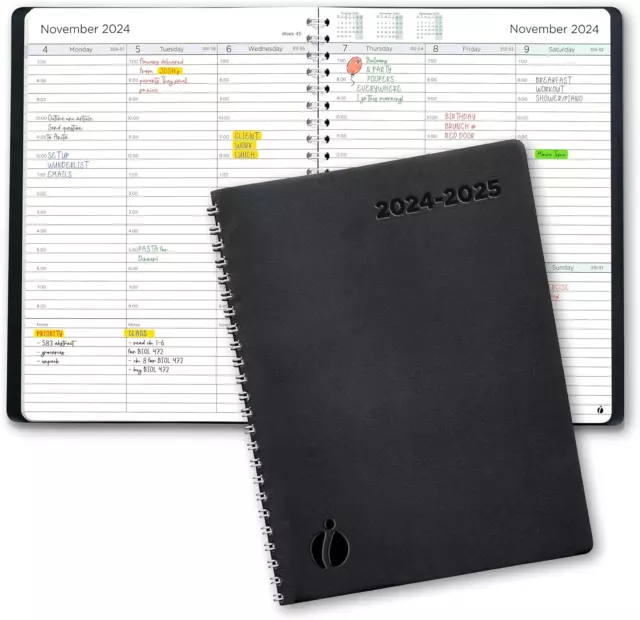 ACADEMIC PLANNER 20242025 Hourly 20242025 Planner Weekly and