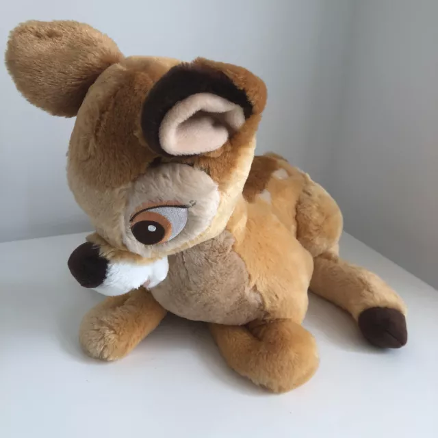 Disney Store Exclusive Stamped Bambi 15" Soft Toy Plush Stuffed Animal Comforter