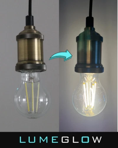 LumeGlow B22 Bajonettkappe LED Filament 3 Stück (1er Pack), warmweiß 2700k 6
