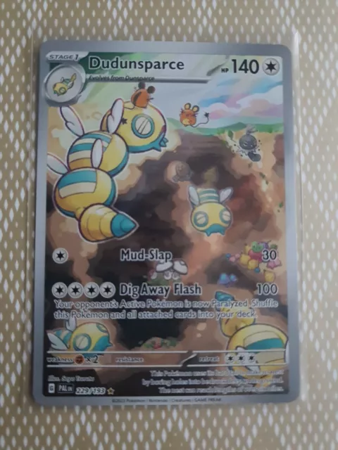 Pokemon_2023, Paldea Evolved_Dudunsparce_229/193_illustration Rare_PACK FRESH!