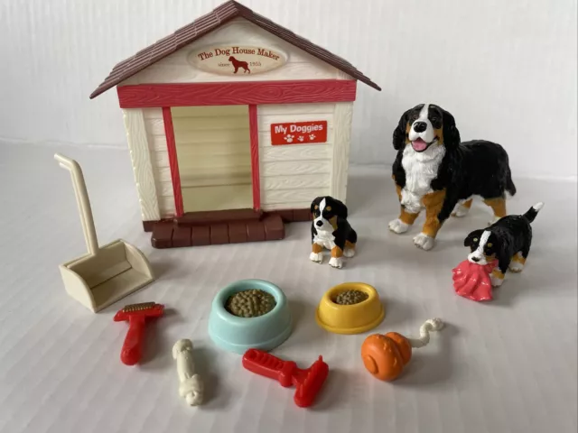 CHAMPION BREEDS - Collector Playset - Bernese Mountain Dog Set (3 Dogs & Access)