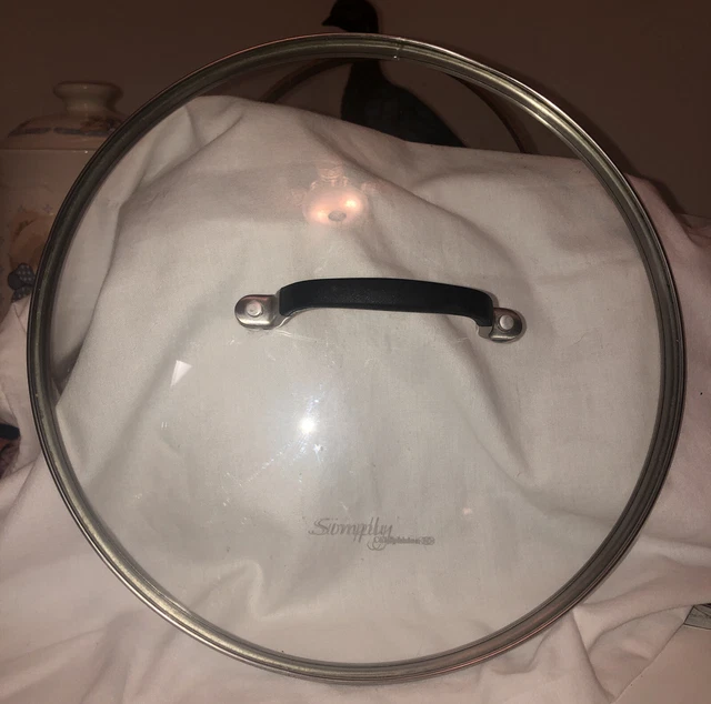 Simply Calphalon Skillet Replacement Glass Lid Cover 11 1/4" OD 10 3/4" ID