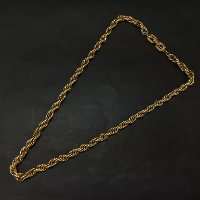 GIVENCHY GOLD TONE Chain Necklace/7X0384 $1.00 - PicClick