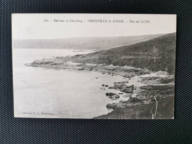 CPA 50 Environs de CHERBOURG - OMONVILLE-LA-ROGUE - Coast view
