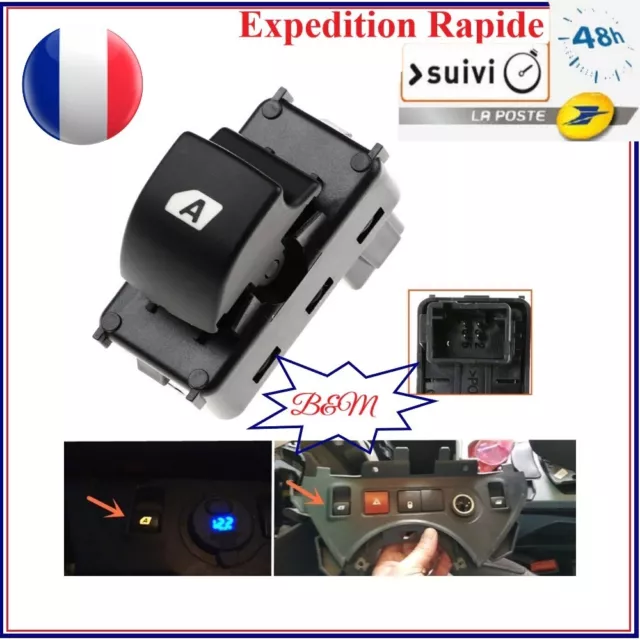 Bouton de Leve Vitre Avant Gauche & Droit pour CITROEN BERLINGO PEUGEOT PARTNER