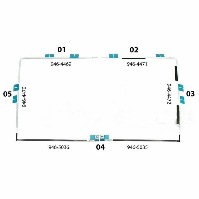 LCD Adhesive Strips/Tape kit Stickers w/open tool of iMac A1418 21.5" 2012-2017 3