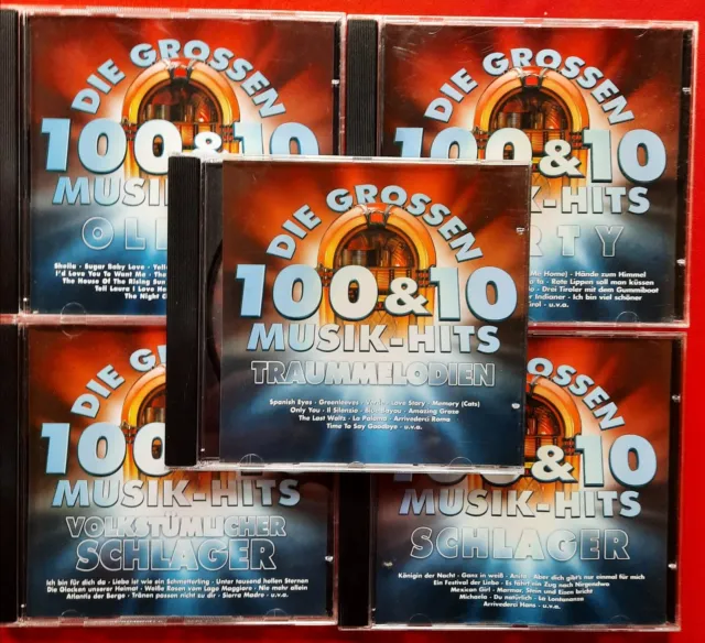 Die Großen Musik-Hits   Oldies-Party-Schlager u.m. -5 CD's - 110 Titel