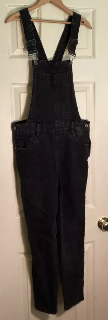 Dollhouse Black Denim Cropped Jeans Overalls Juniors Size 11