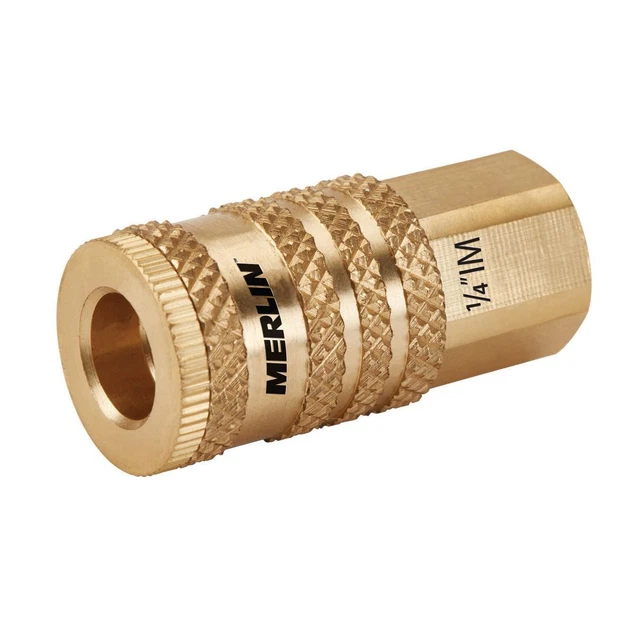MERLIN 1/4 in. Female Brass Industrial Coupler 63559