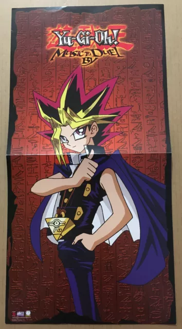 YU GI OH Rare 2002 DOUBLE SIDED PROMO POSTER FLAT for Duel CD 12x24 USA yugioh