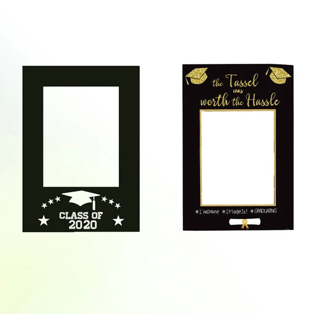 2 pz forniture fotografiche per laurea cabina oggetti di scena selfie cornice
