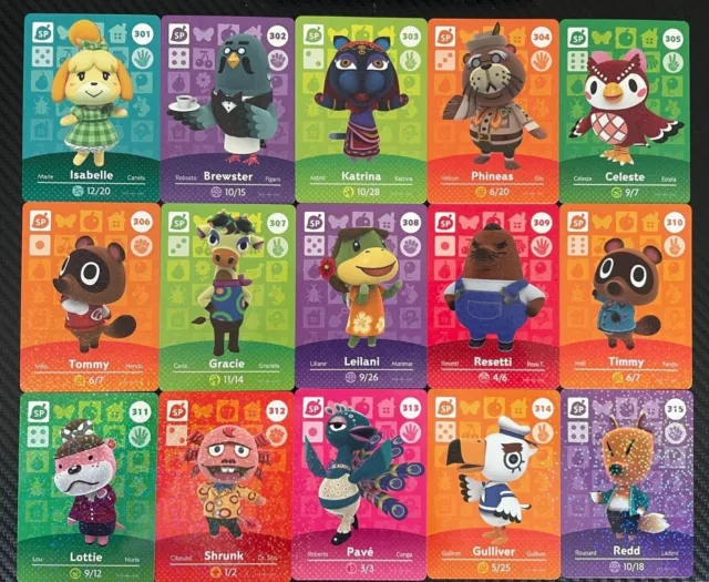 Animal Crossing Amiibo Cards Series 4 Nintendo NA Version Authentic NEW