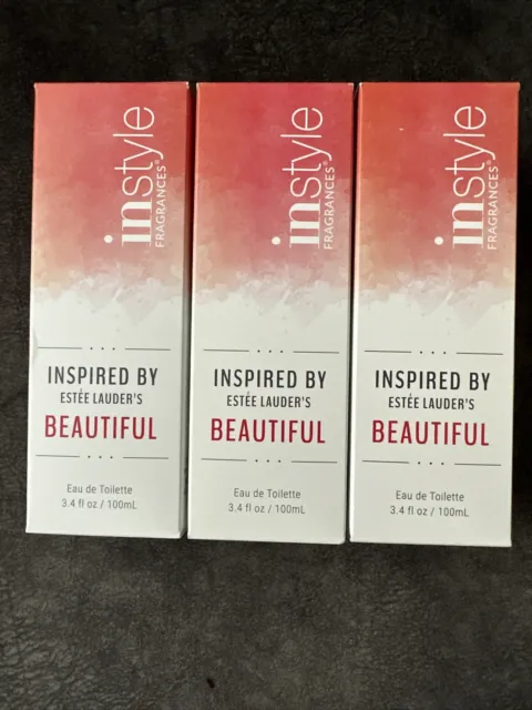 Instyle Fragrances Inspired by Estee Lauder's Beautiful, 3.4 fl. oz. 3 pieces