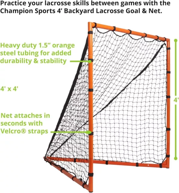 Champion Sports Backyard Lacrosse Goal, LNGL44 3