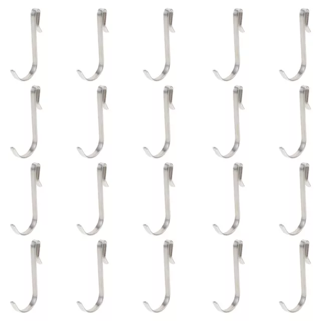 20 Pcs Metal Clothes Hanger Utensils Hanging Hooks up Wall-mounted
