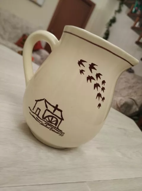 Mulino Bianco Barilla Caraffa Brocca collezione vintage ceramica 1986