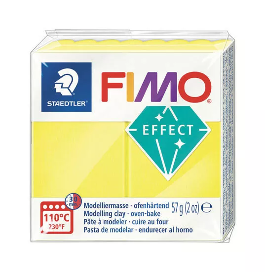 Pâte Fimo 57 g Effect Néon Jaune 8010.101