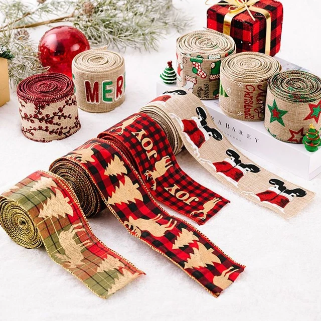 Lazo Navidad lazo decoración sacos estrella calcetines de Navidad