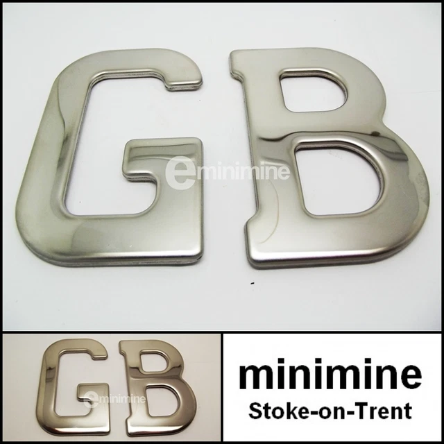 Pair Of GB Self Adhesive Stickers For Car Driving In Europe