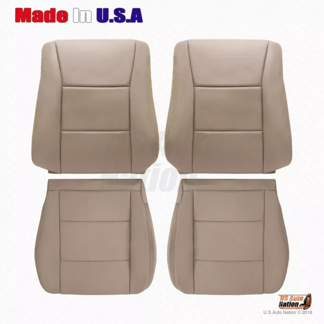 FOR 1998-2007 Toyota Land Cruiser Driver Passenger Replacement Leather Cover Tan