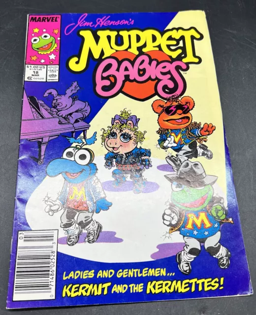 Jim Hensons Muppet Babies Issue #18 Comic Book 1988 Newsstand Edition Vintage