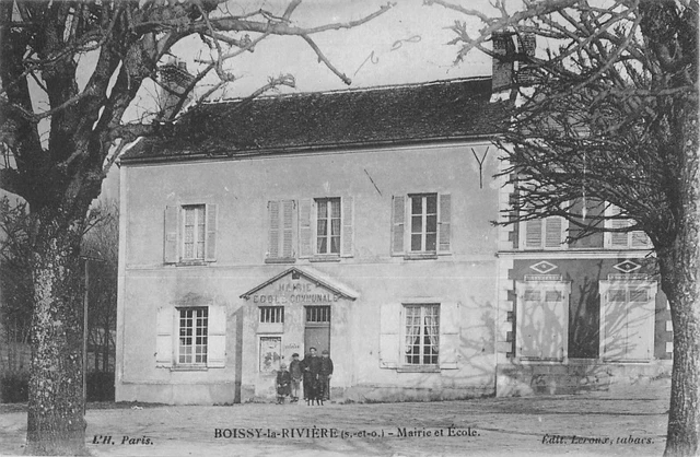 Cpa 91 Boissy La Riviere / Mairie / Ecole