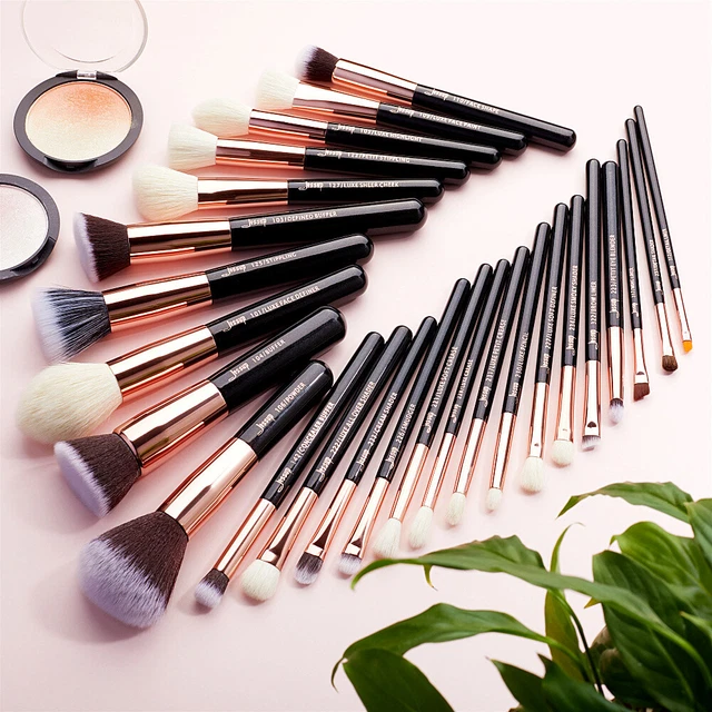 Jessup Pennelli Make Up Set 25Pcs Pennelli Trucco Set di pennelli da trucco con 11