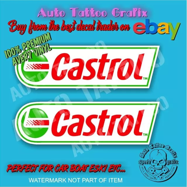 CASTROL RACING Decal Sticker Race Vehicle Car Motorsport Truck Man Cave Stickers