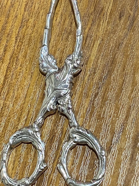 Georgian Solid Silver Ornate Sugar Tongs
