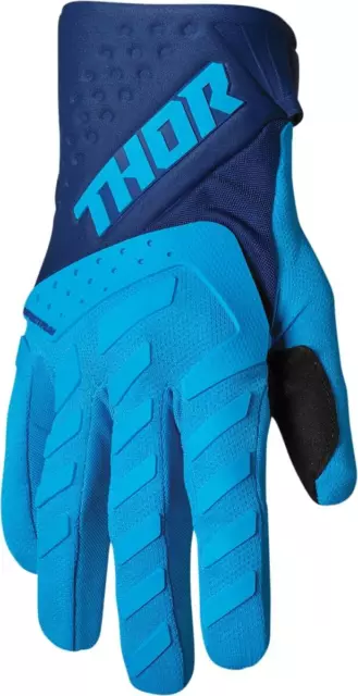 Thor Spectrum Azzurro-Blu Guanti Da Cross Enduro Dalla Xs Alla 2Xl