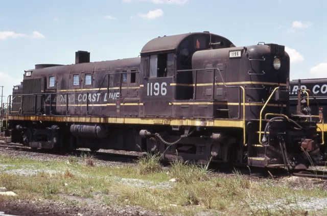 Seaboard Coast Line Railroad     Rs-3     #1196    Original Kodachrome  Slide