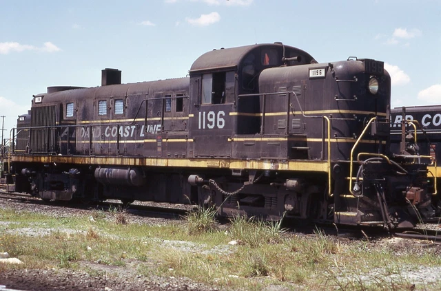 Seaboard Coast Line Railroad     Rs-3     #1196    Original Kodachrome  Slide