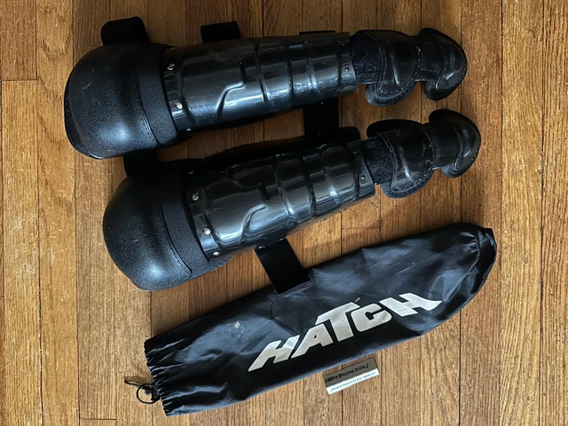 Police Anti-Riot Gear Hatch TS65 Centurion Hard-Shell Shin Guards Size Medium