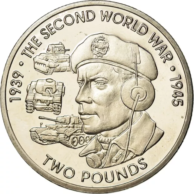 [#785639] Moneta, British Indian Ocean, 2 Pounds, 2019, 2ème guerre mondiale -