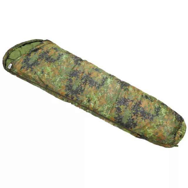 Schlafsack Mumienschlafsack Outdoor Biwak Camping -10°C - +15°C  Bw Flecktarn